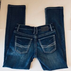 BKE Jake Stylish Blue Denim Jeans Straight Leg Size 30R